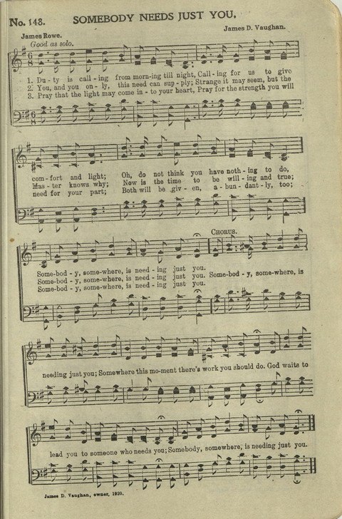 Hallelujahs: for Sunday Schools, Singing-Schools, Revivals, Conventions and General Use in Christian Work and Worship page 153