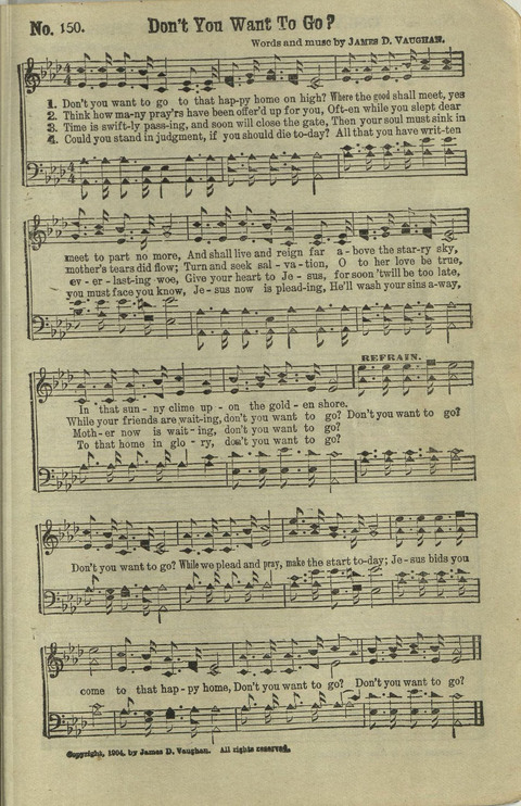 Hallelujahs: for Sunday Schools, Singing-Schools, Revivals, Conventions and General Use in Christian Work and Worship page 155