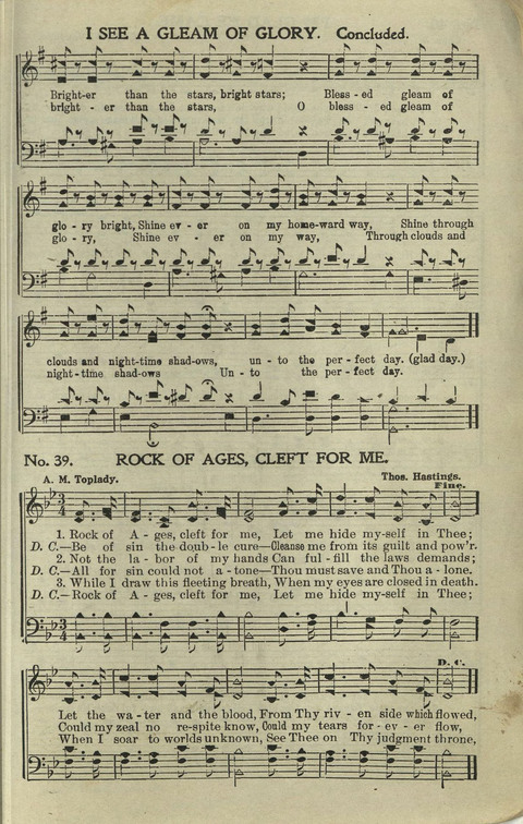 Hallelujahs: for Sunday Schools, Singing-Schools, Revivals, Conventions and General Use in Christian Work and Worship page 39