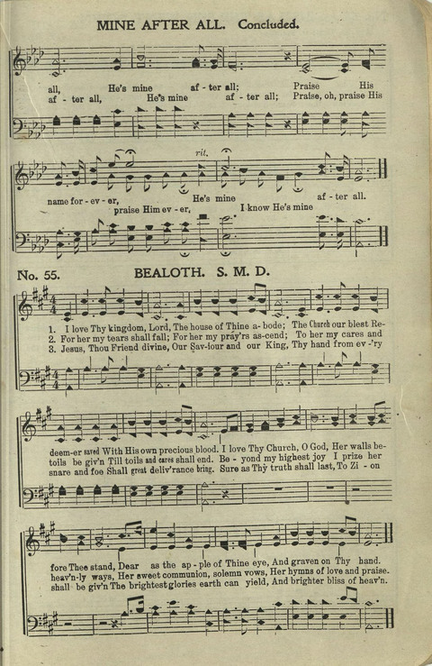 Hallelujahs: for Sunday Schools, Singing-Schools, Revivals, Conventions and General Use in Christian Work and Worship page 55