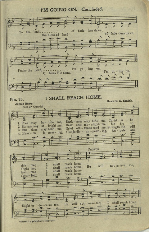 Hallelujahs: for Sunday Schools, Singing-Schools, Revivals, Conventions and General Use in Christian Work and Worship page 75