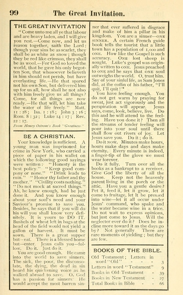 Hymns and Spiritual Songs Number Two: compiled especially for the evangelistic service, Sunday school and young people