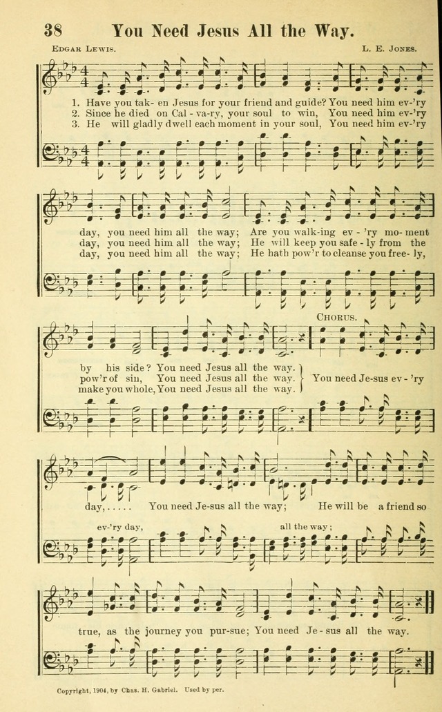 Hymns and Spiritual Songs Number Two: compiled especially for the evangelistic service, Sunday school and young people