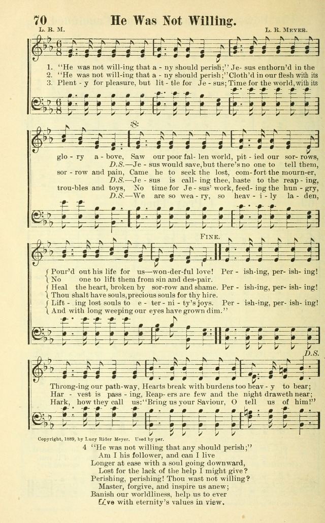 Hymns and Spiritual Songs Number Two: compiled especially for the evangelistic service, Sunday school and young people