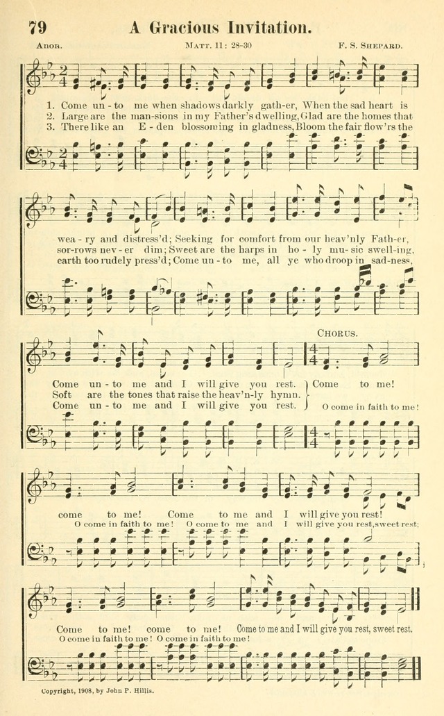 Hymns and Spiritual Songs Number Two: compiled especially for the evangelistic service, Sunday school and young people