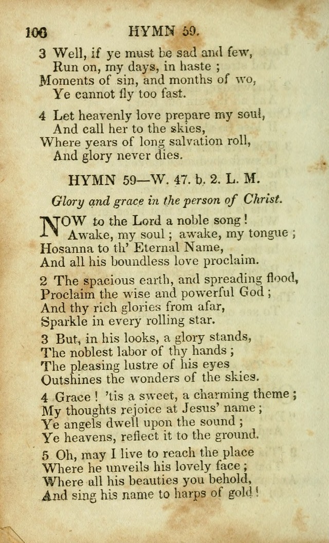 Hymns and Spiritual Songs, Original and Selected, for the Use of Christians. (8th ed.) page 107