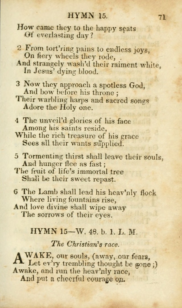 Hymns and Spiritual Songs, Original and Selected, for the Use of Christians. (8th ed.) page 70