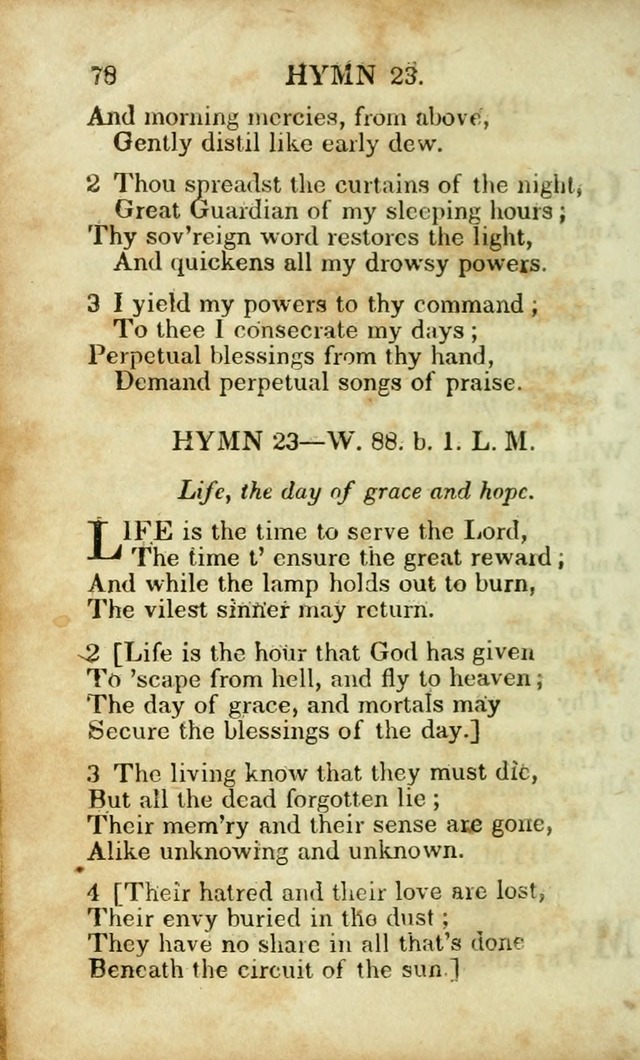 Hymns and Spiritual Songs, Original and Selected, for the Use of Christians. (8th ed.) page 79