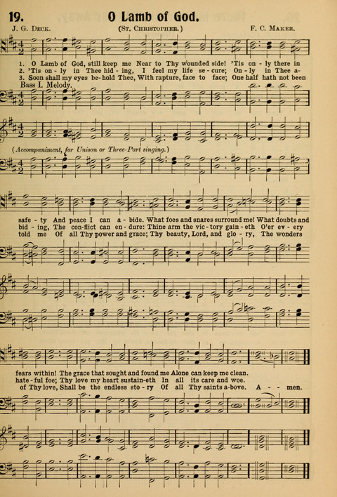 Hymnal for Soldiers and Sailors: for the public and private use of the Soldiers and Sailors page 19