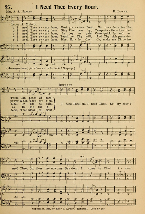 Hymnal for Soldiers and Sailors: for the public and private use of the Soldiers and Sailors page 27