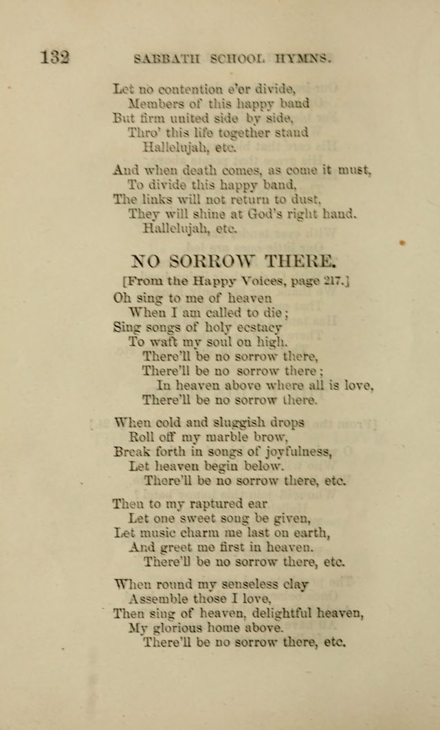 Hymns for the use of the Sabbath School of the Second Reformed Church, Albany N. Y. page 132