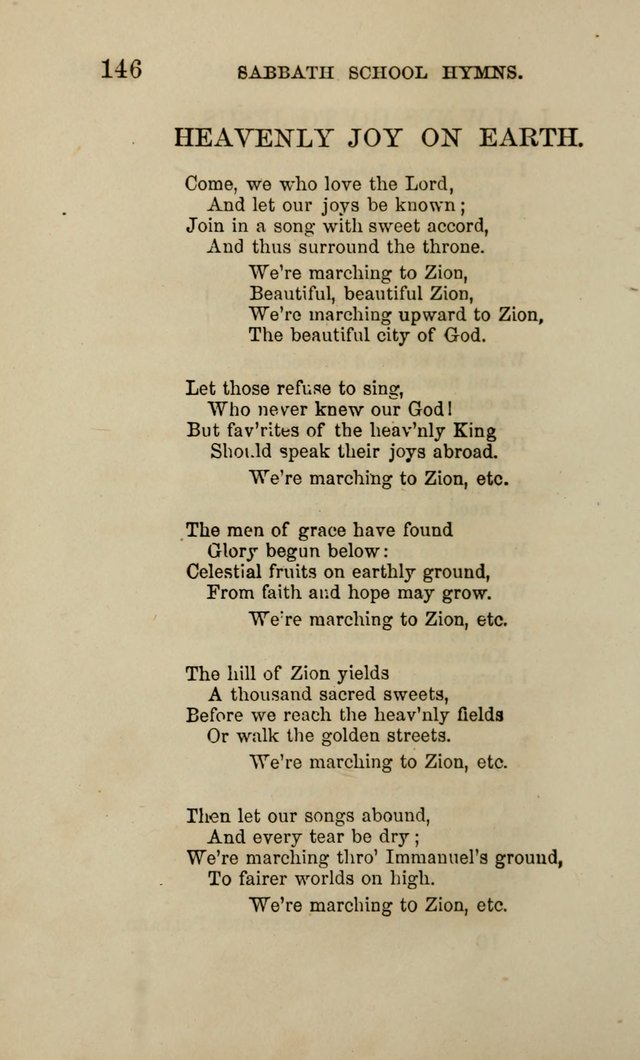 Hymns for the use of the Sabbath School of the Second Reformed Church, Albany N. Y. page 146