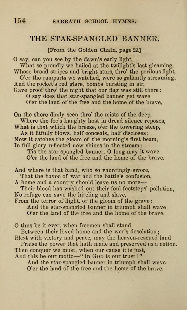 Hymns for the use of the Sabbath School of the Second Reformed Church, Albany N. Y. page 154