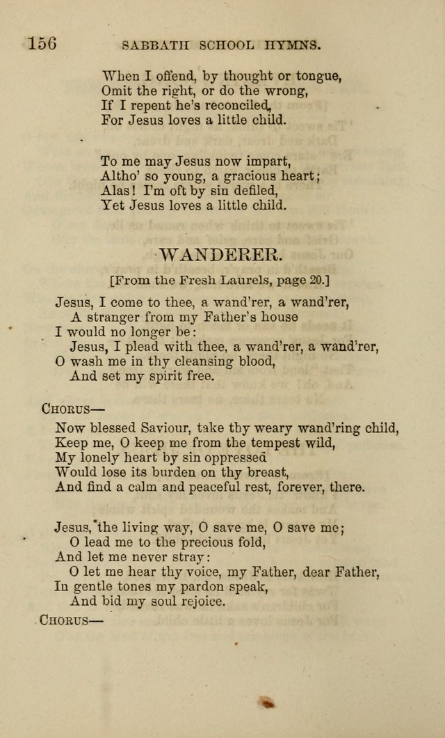 Hymns for the use of the Sabbath School of the Second Reformed Church, Albany N. Y. page 158