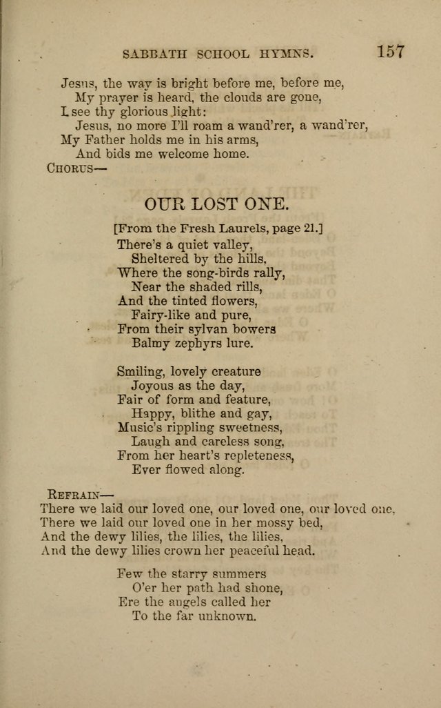 Hymns for the use of the Sabbath School of the Second Reformed Church, Albany N. Y. page 159