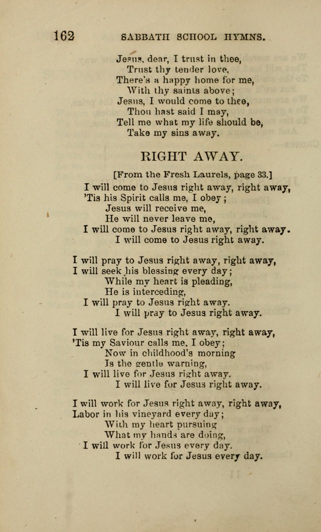 Hymns for the use of the Sabbath School of the Second Reformed Church, Albany N. Y. page 164