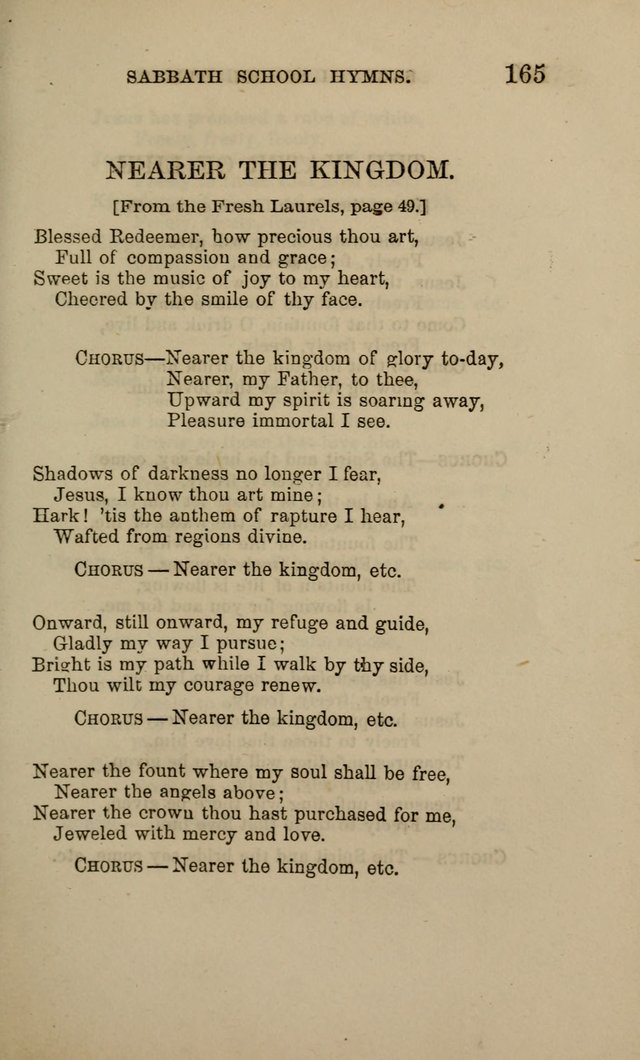 Hymns for the use of the Sabbath School of the Second Reformed Church, Albany N. Y. page 167