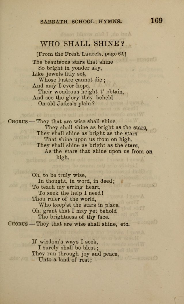 Hymns for the use of the Sabbath School of the Second Reformed Church, Albany N. Y. page 171