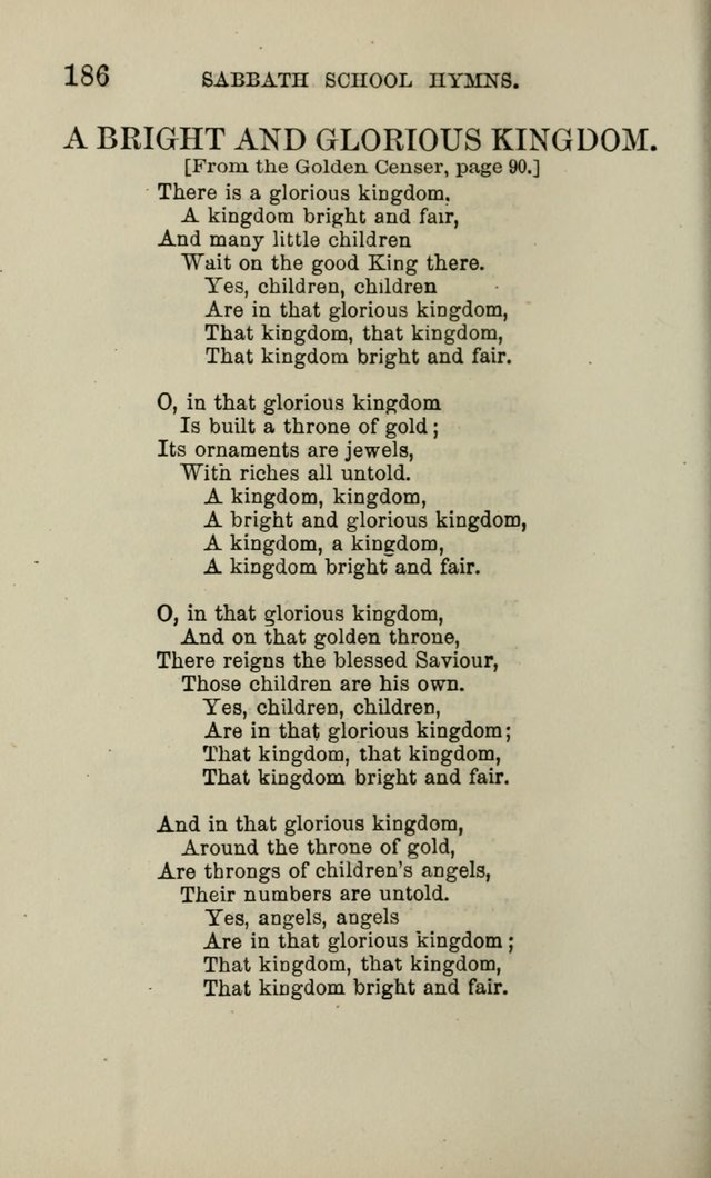 Hymns for the use of the Sabbath School of the Second Reformed Church, Albany N. Y. page 188