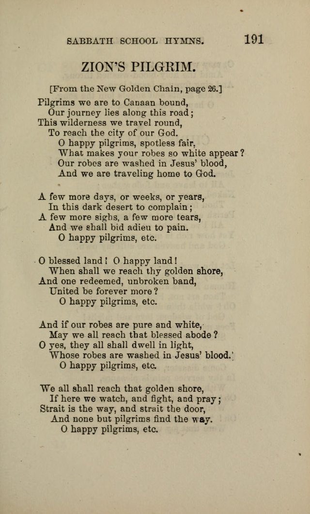 Hymns for the use of the Sabbath School of the Second Reformed Church, Albany N. Y. page 193