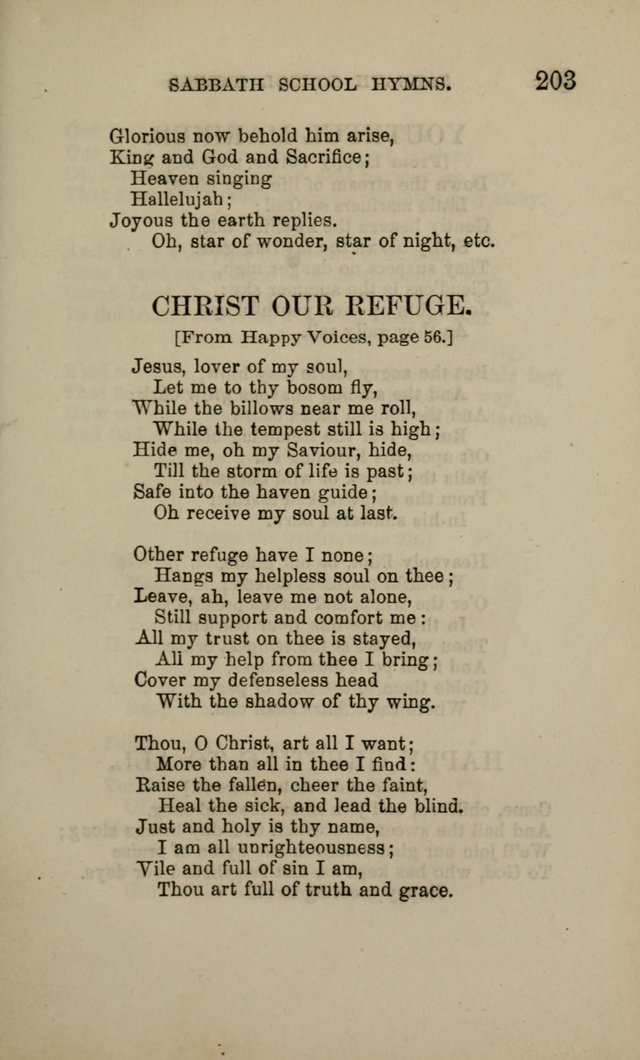 Hymns for the use of the Sabbath School of the Second Reformed Church, Albany N. Y. page 205