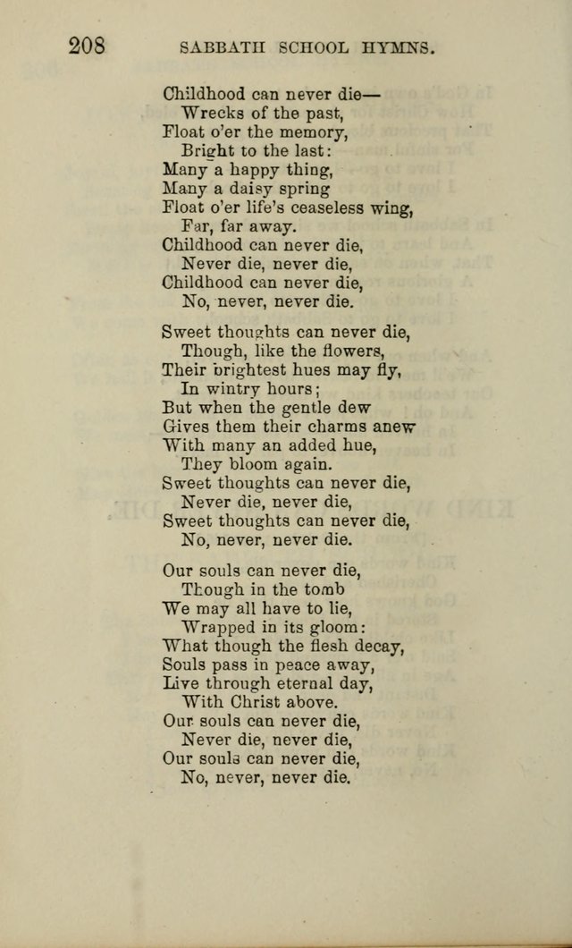 Hymns for the use of the Sabbath School of the Second Reformed Church, Albany N. Y. page 210