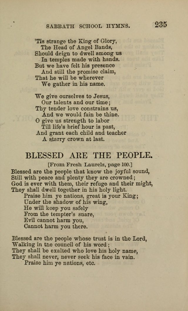 Hymns for the use of the Sabbath School of the Second Reformed Church, Albany N. Y. page 237