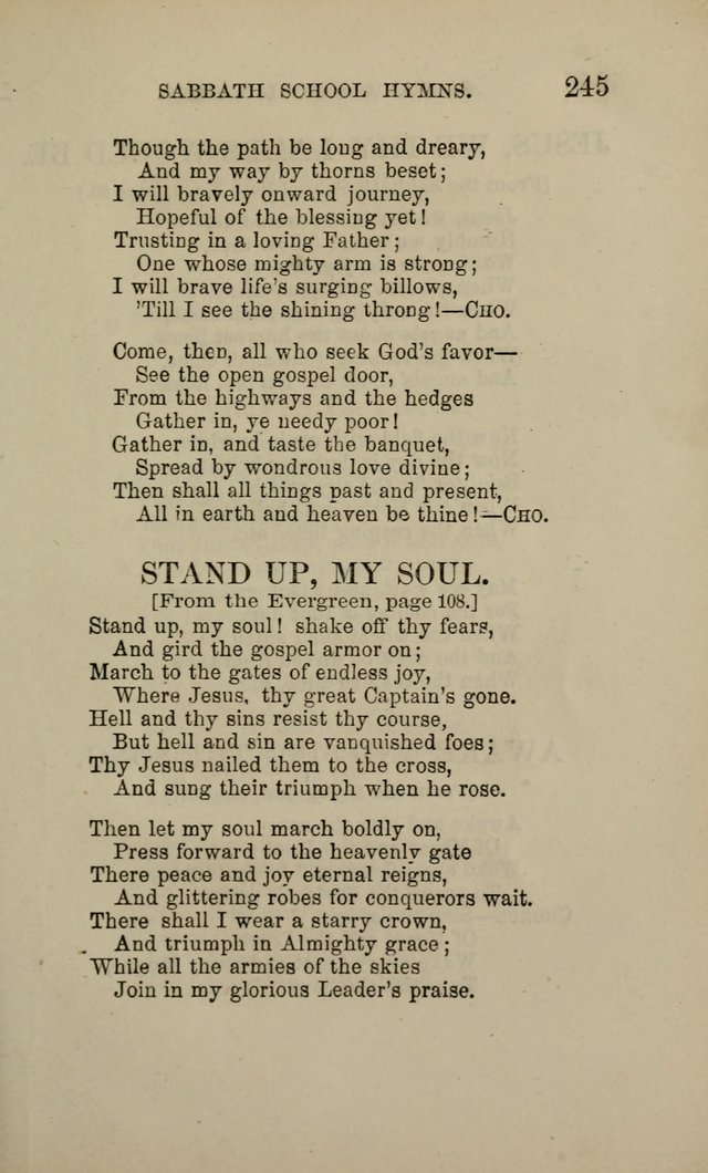 Hymns for the use of the Sabbath School of the Second Reformed Church, Albany N. Y. page 247