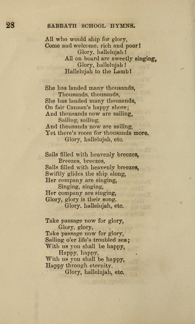 Hymns for the use of the Sabbath School of the Second Reformed Church, Albany N. Y. page 28