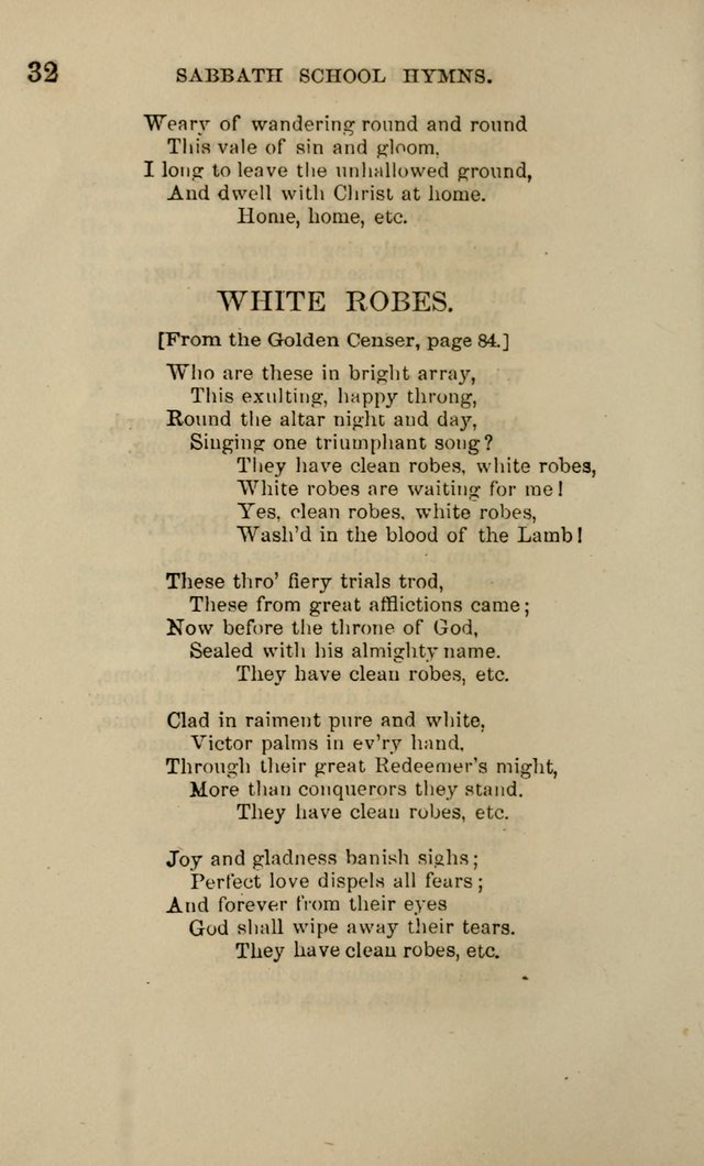 Hymns for the use of the Sabbath School of the Second Reformed Church, Albany N. Y. page 32