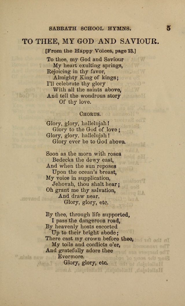 Hymns for the use of the Sabbath School of the Second Reformed Church, Albany N. Y. page 5