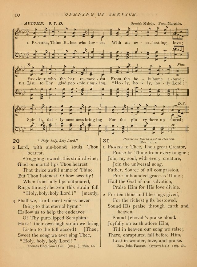 Hymns and Songs for Social and Sabbath Worship page 11