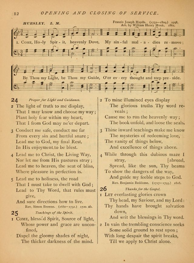 Hymns and Songs for Social and Sabbath Worship page 13