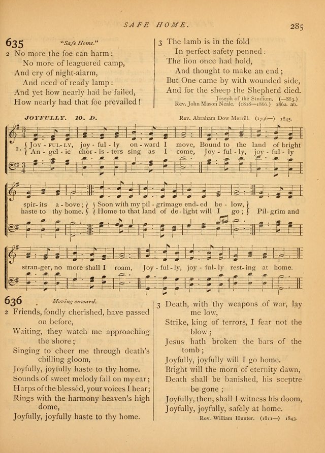 Hymns and Songs for Social and Sabbath Worship page 292