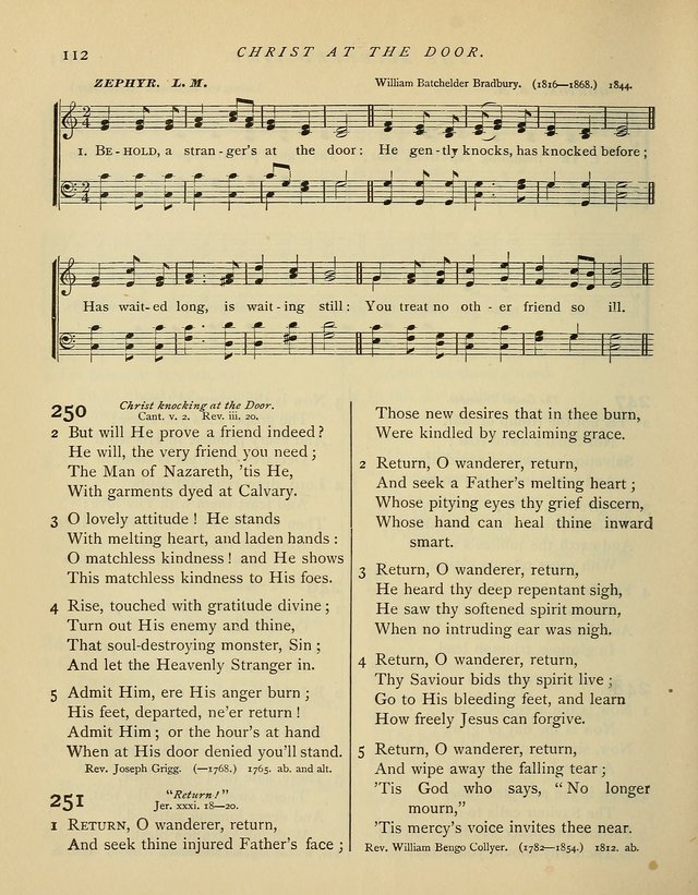 Hymns and Songs for Social and Sabbath Worship. (Rev. ed.) page 112