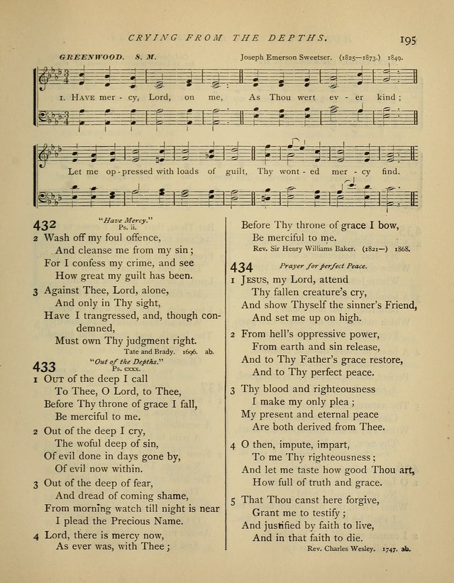 Hymns and Songs for Social and Sabbath Worship. (Rev. ed.) page 195