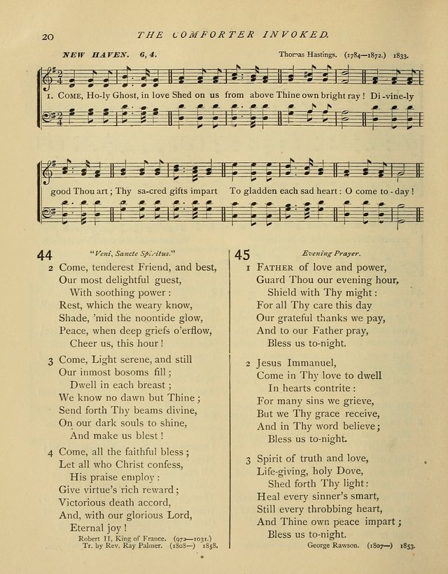 Hymns and Songs for Social and Sabbath Worship. (Rev. ed.) page 20