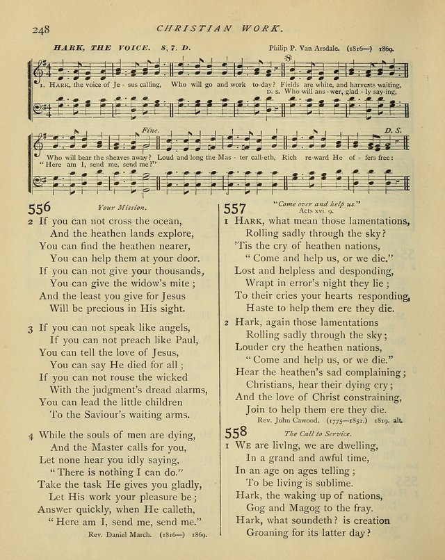 Hymns and Songs for Social and Sabbath Worship. (Rev. ed.) page 248