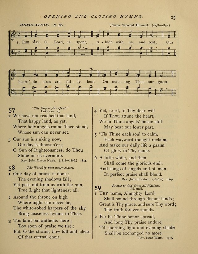 Hymns and Songs for Social and Sabbath Worship. (Rev. ed.) page 25