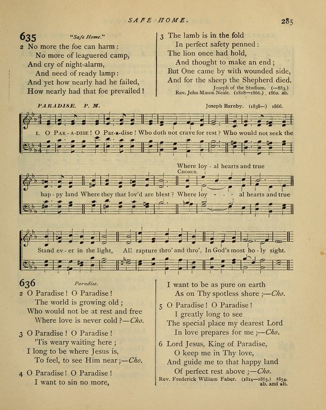 Hymns and Songs for Social and Sabbath Worship. (Rev. ed.) page 285