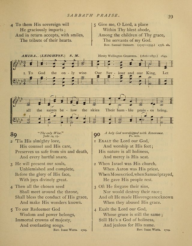 Hymns and Songs for Social and Sabbath Worship. (Rev. ed.) page 39