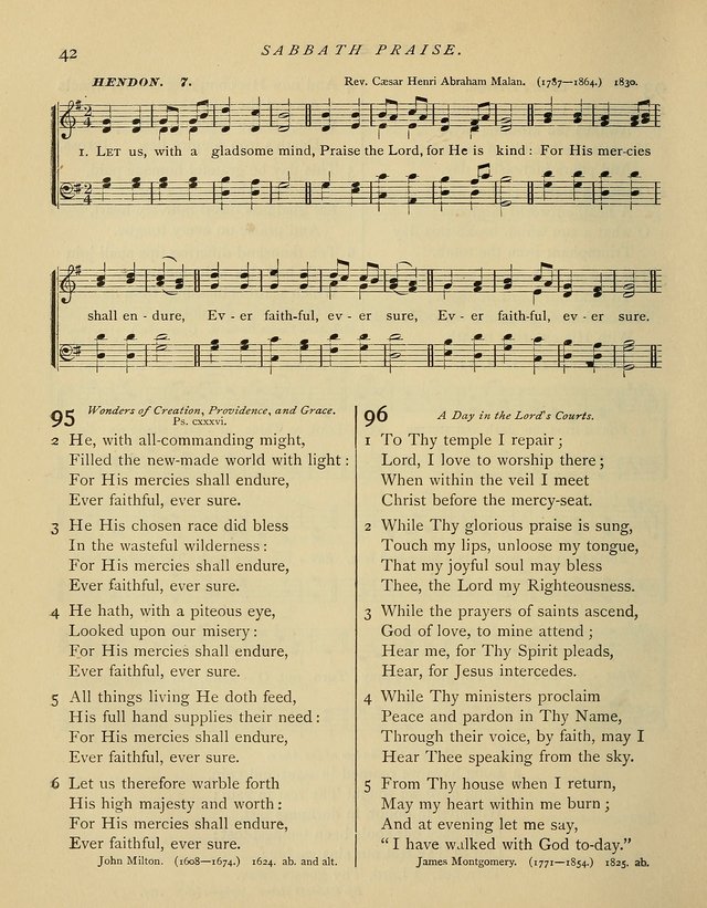 Hymns and Songs for Social and Sabbath Worship. (Rev. ed.) page 42