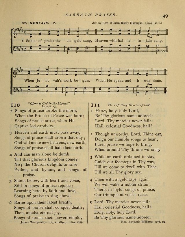 Hymns and Songs for Social and Sabbath Worship. (Rev. ed.) page 49