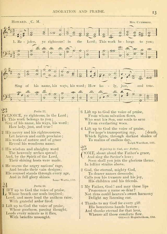 Hymns for the Sanctuary and Social Worship: with tunes page 13