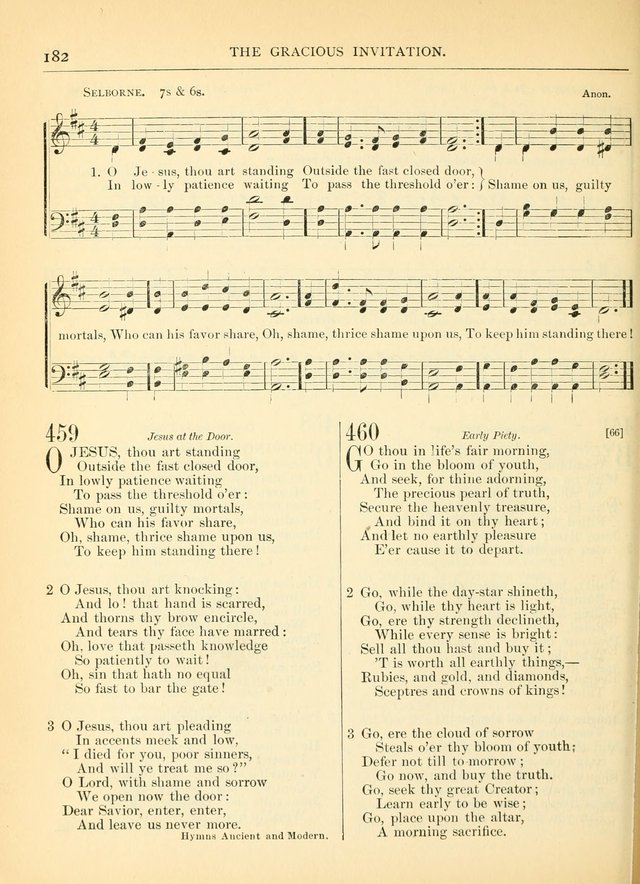 Hymns for the Sanctuary and Social Worship: with tunes page 182