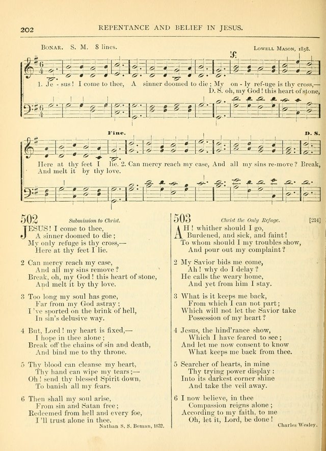 Hymns for the Sanctuary and Social Worship: with tunes page 202