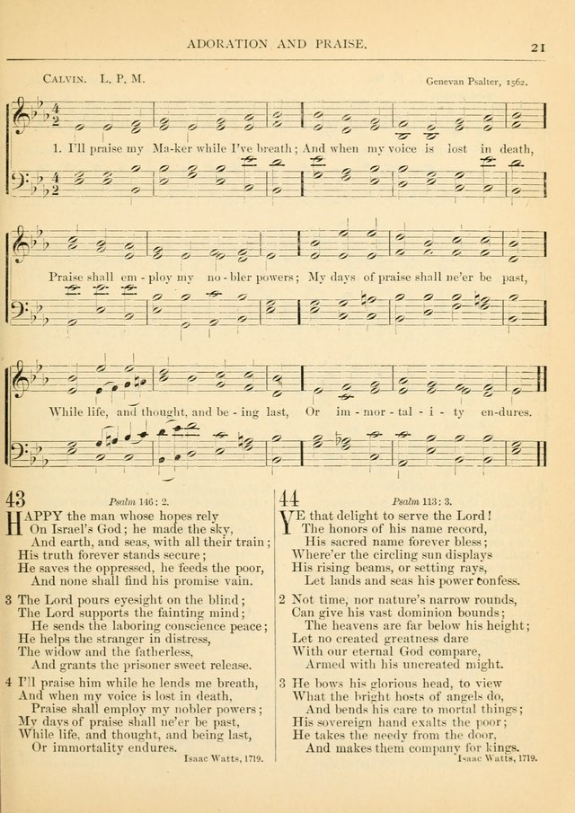 Hymns for the Sanctuary and Social Worship: with tunes page 21