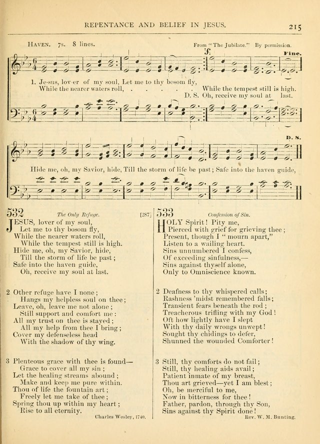 Hymns for the Sanctuary and Social Worship: with tunes page 215