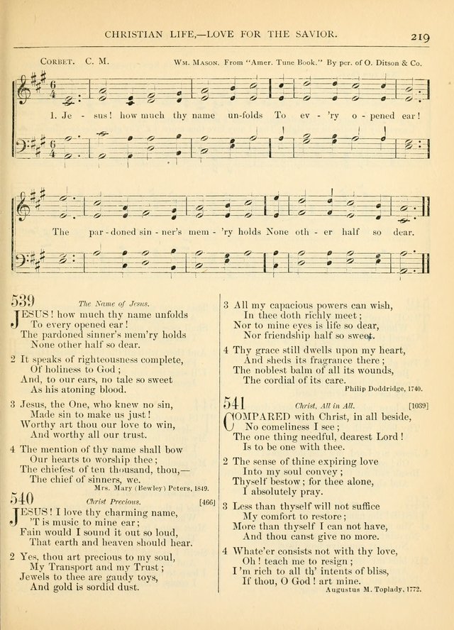 Hymns for the Sanctuary and Social Worship: with tunes page 219