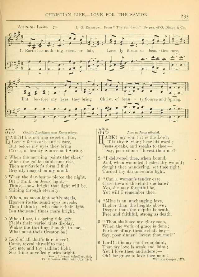 Hymns for the Sanctuary and Social Worship: with tunes page 233